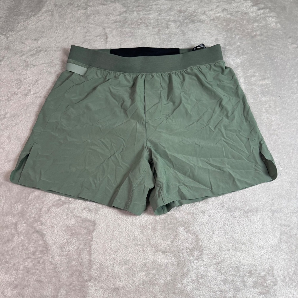 NWOT Ten Thousand Distance Short Green S 5" Inseam Mens Running Shorts